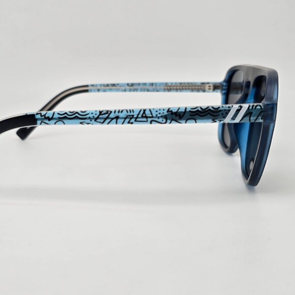 Blenders Jamie O’Brien Matte Black Frame Polarized Smoke Lens Aviator Sunglasses - Picture 7 of 16